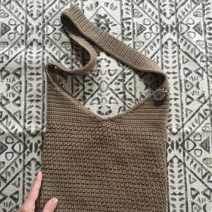 The Sak Tan Crochet Shoulder Bag